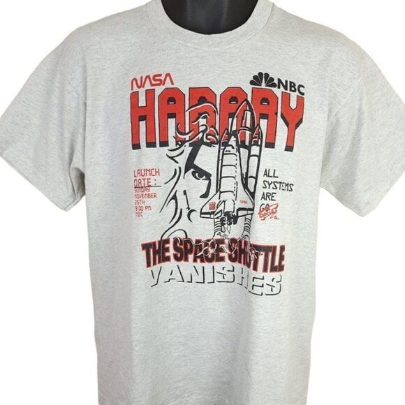 NASA Space Shuttle Vanishes T Shirt Vintage 90s 1994 Franz Harary Magic Large - Picture 1 of 6